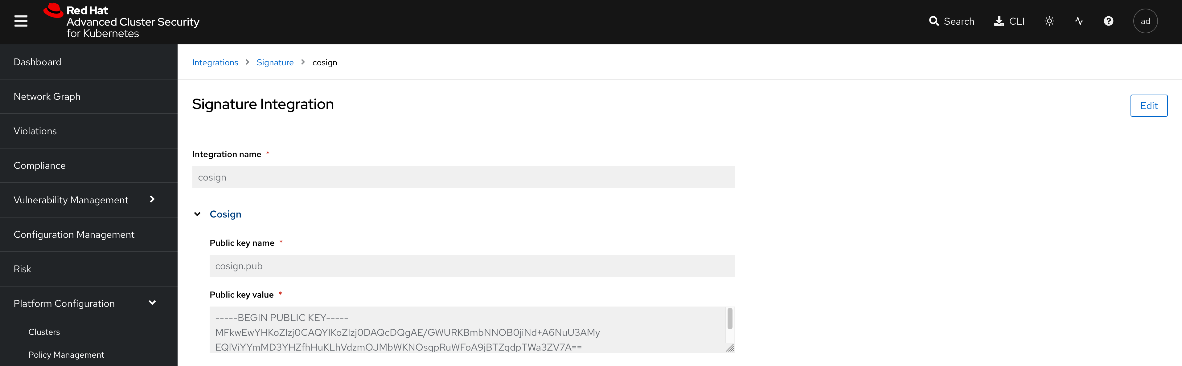 acs signature integration