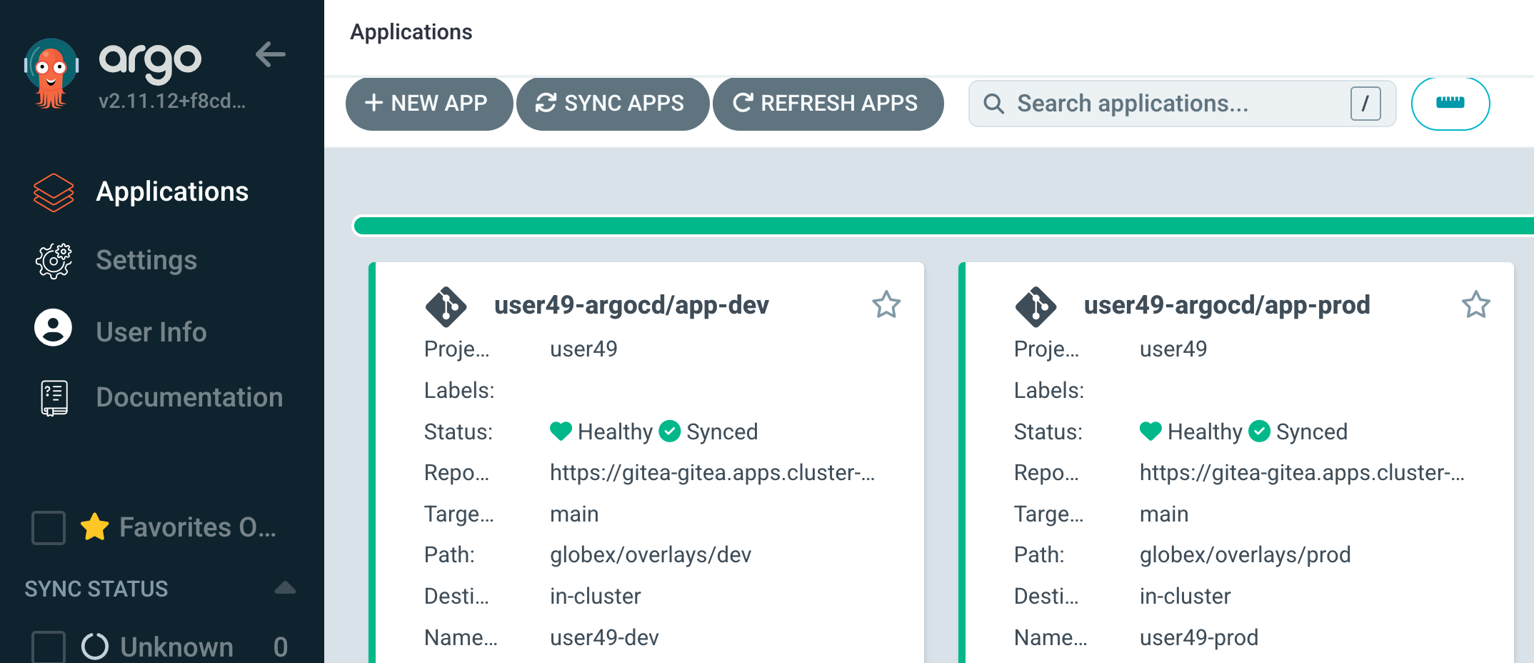 argocd applications