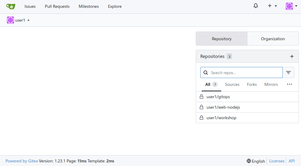gitea repositories