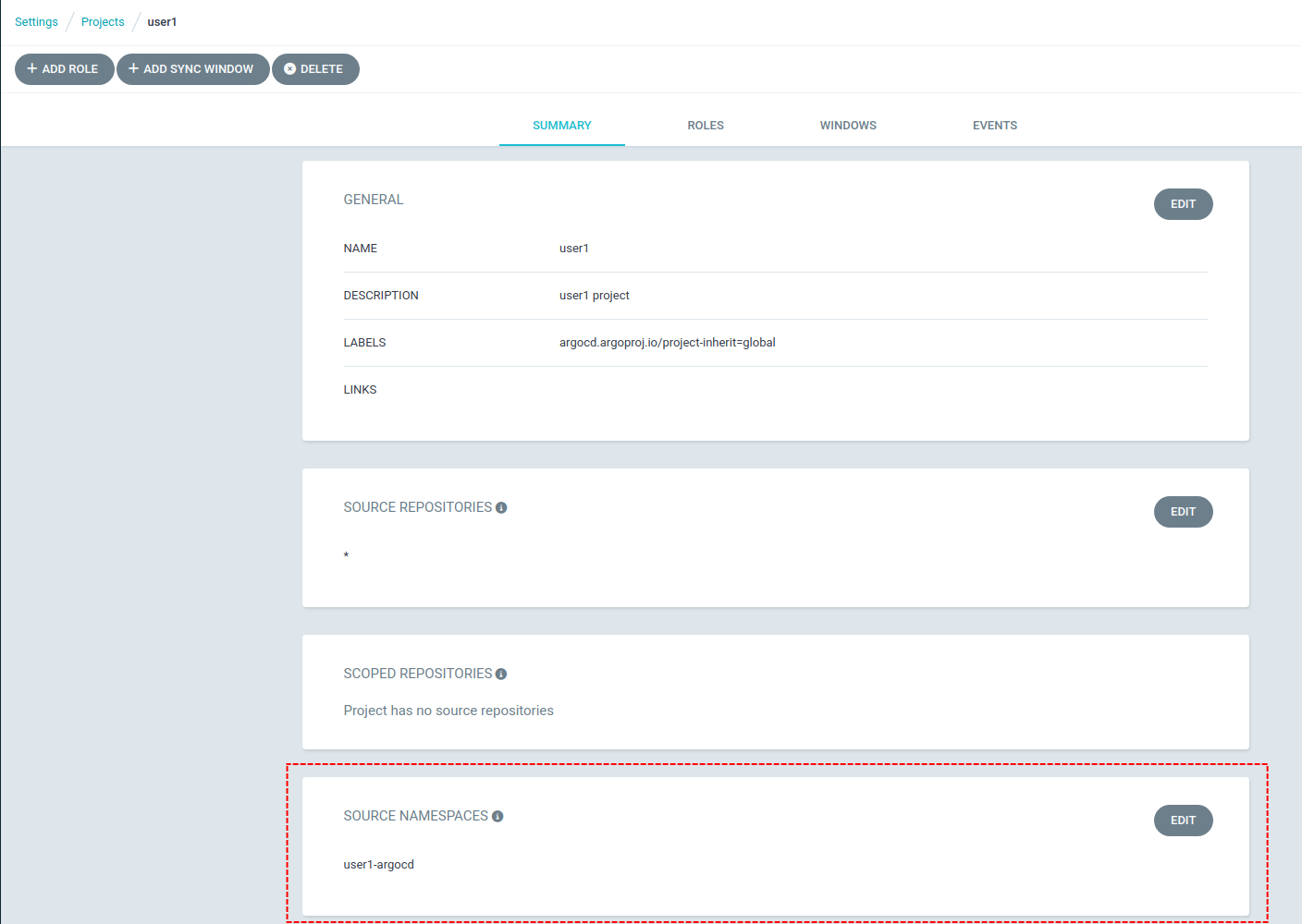 argocd appproject sourcenamespaces