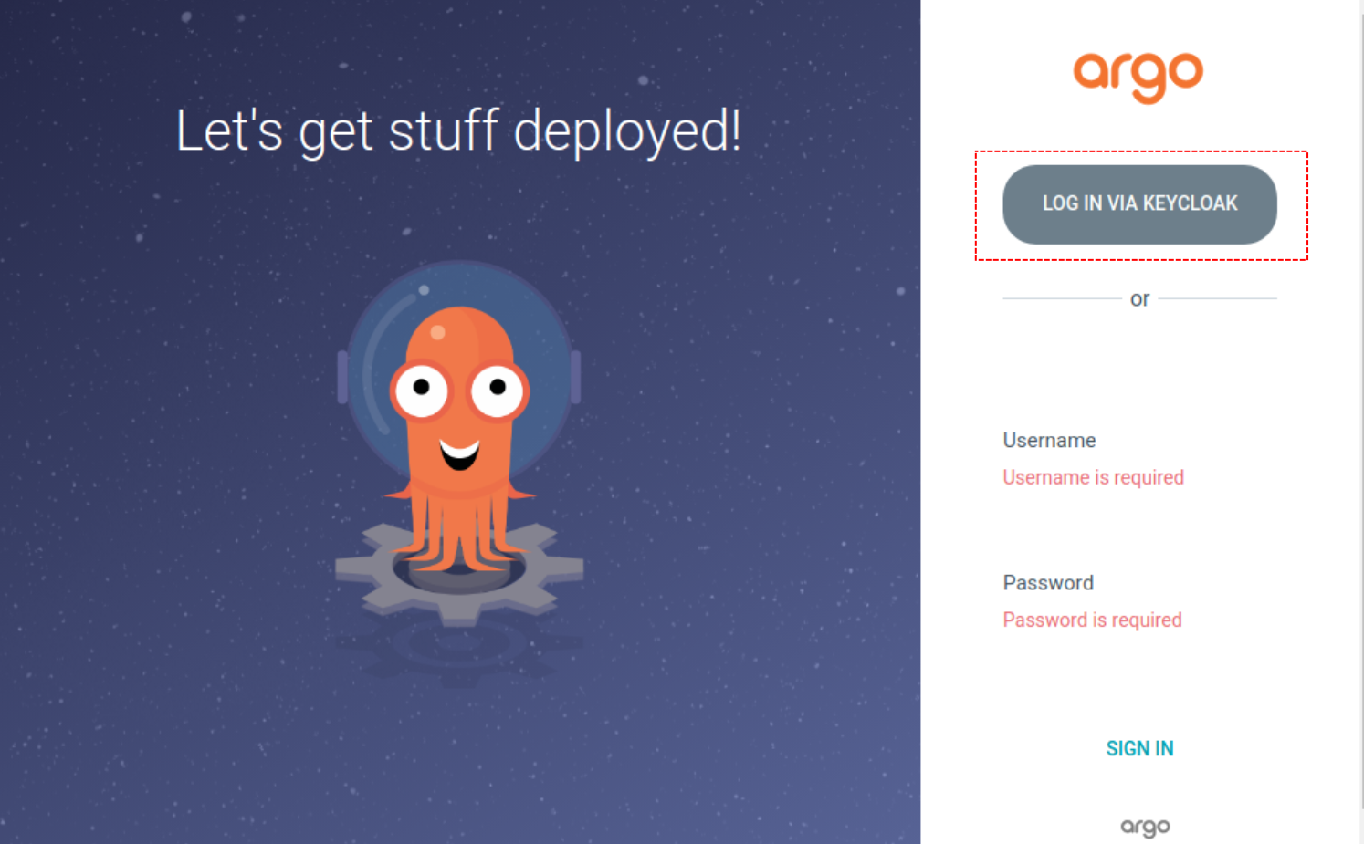 argocd keycloak login