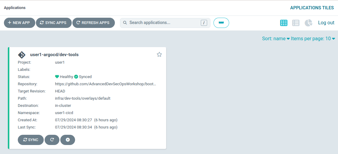shared gitops apps